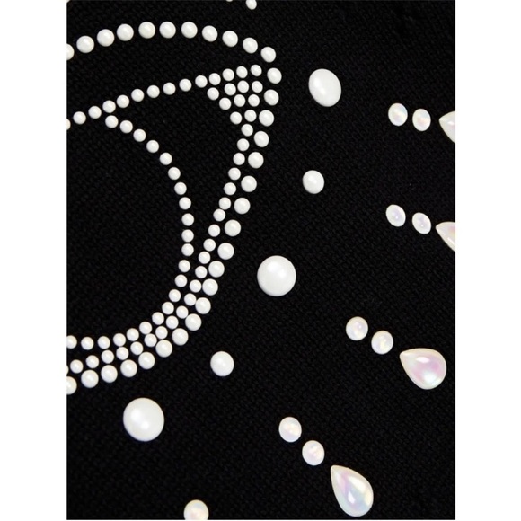 Kenzo Black Sweater with Beaded Eye Design - Picture 6 of 16